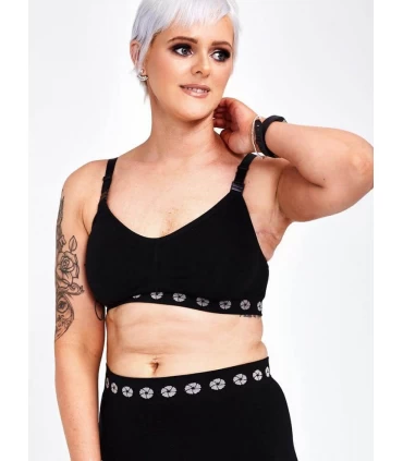 Sujetador FLEUR Confort mastectomía negro