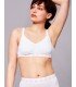 FLEUR sujetador confort bambú blanco