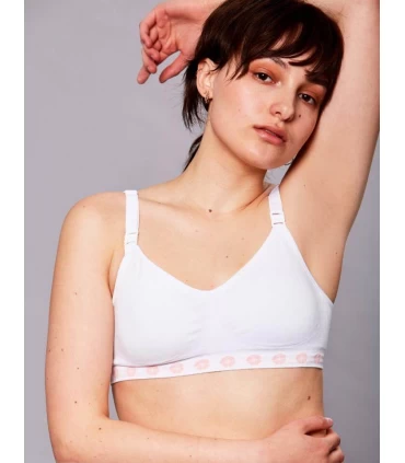 FLEUR sujetador confort bambú blanco