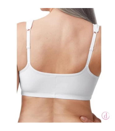 Sujetador FLEUR algodón sin aros blanco