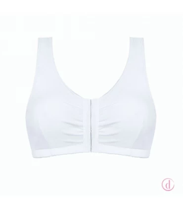 Sujetador FLEUR algodón sin aros blanco