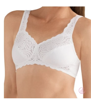 Sujetador JASMIN mastectomía algodón blanco