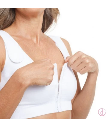 Sujetador SINA postoperatorio compresión media blanco