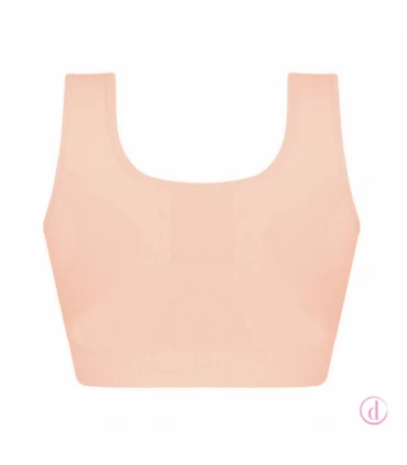 Sujetador SINA postoperatorio compresión media rosa nude