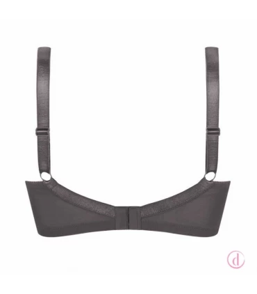 Sujetador NANCY mastectomía cierre delantero gris oscuro