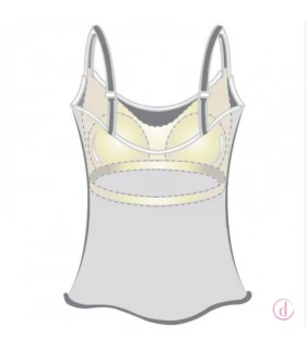 Valetta Top Amoena color nude diseño interior