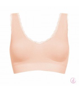 Sujetador Kitty mastectomía suave algodón Rosa Nude