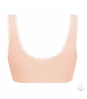 Sujetador Kitty mastectomía suave algodón Rosa Nude