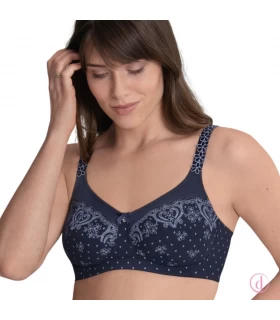 Sujetador Belvedere para mastectomía azul