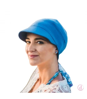 Gorra oncológica CAPRI azulón