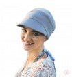 Gorra oncológica CAPRI gris perla