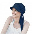 Gorra oncológica Amalfi Azul Marino