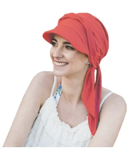 Gorra oncológica Amalfi Coral