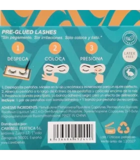 Banda adhesiva hipoalergénica para ojos sensibles.