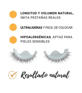 Pestañas autoadhesivas para quimioterapia (reutilizables)