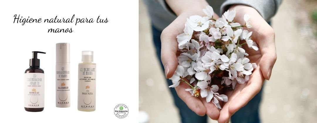 Gel hidroalcohólico, ecológico y 100% natural para la higiene de manos