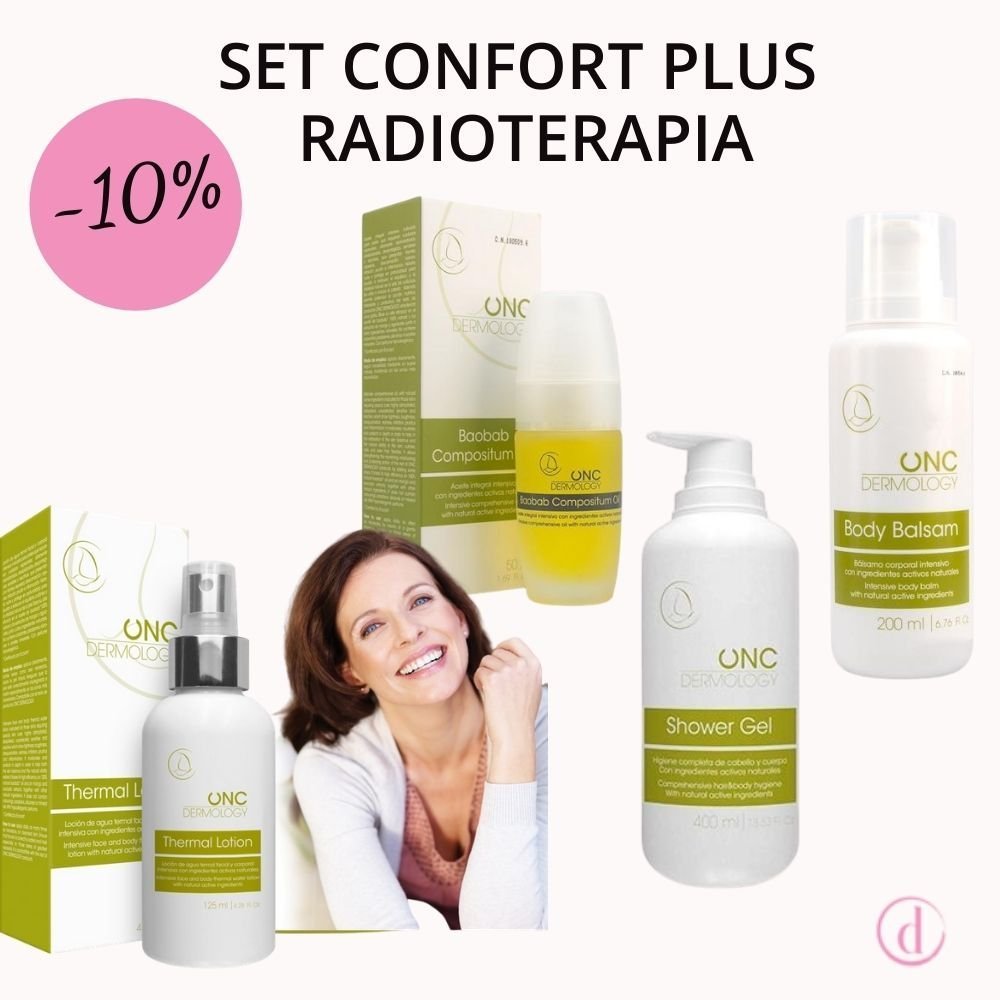 Set para el cuidado de la piel durante la radioterapia - productos naturales