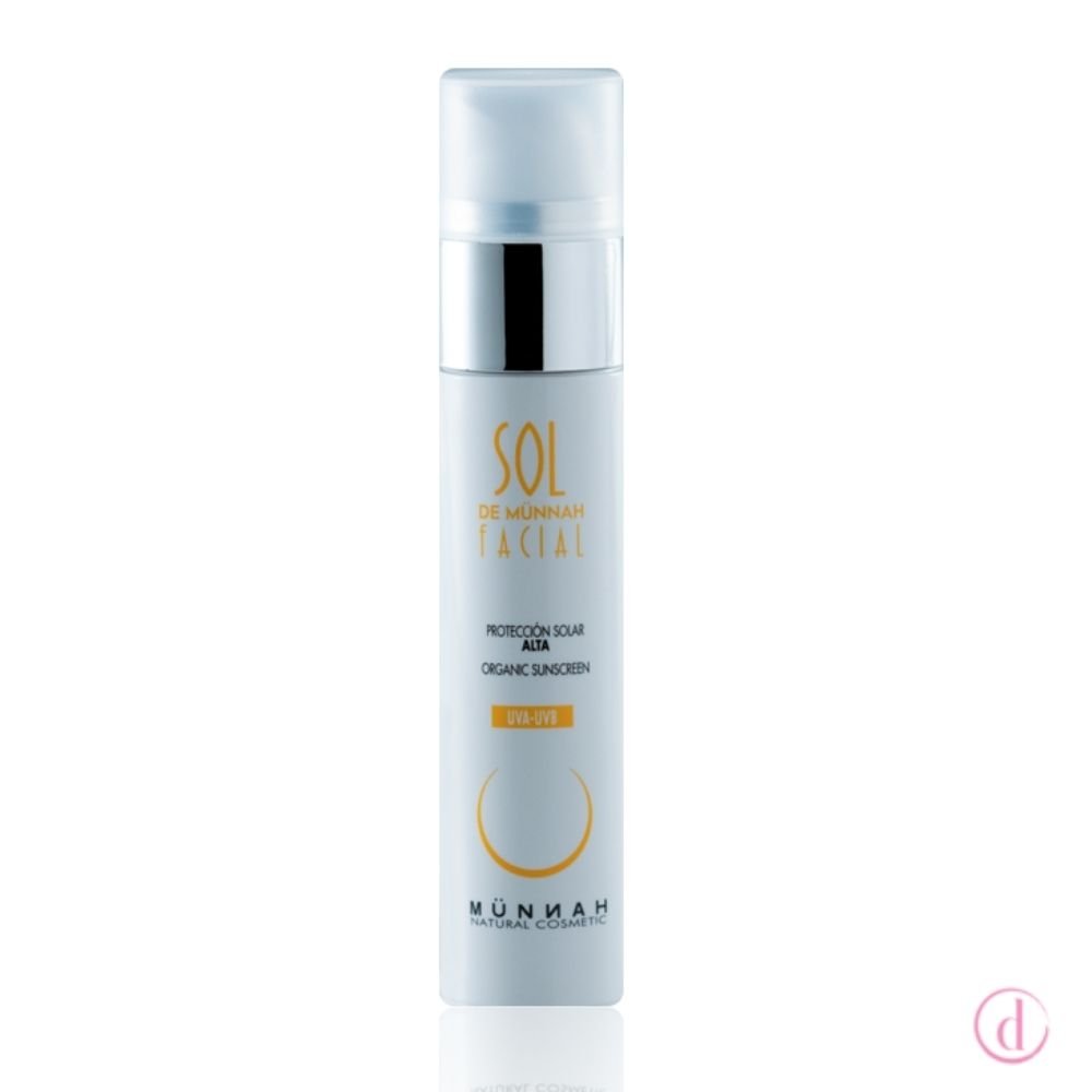 Crema solar facial ecológica para quimioterapia