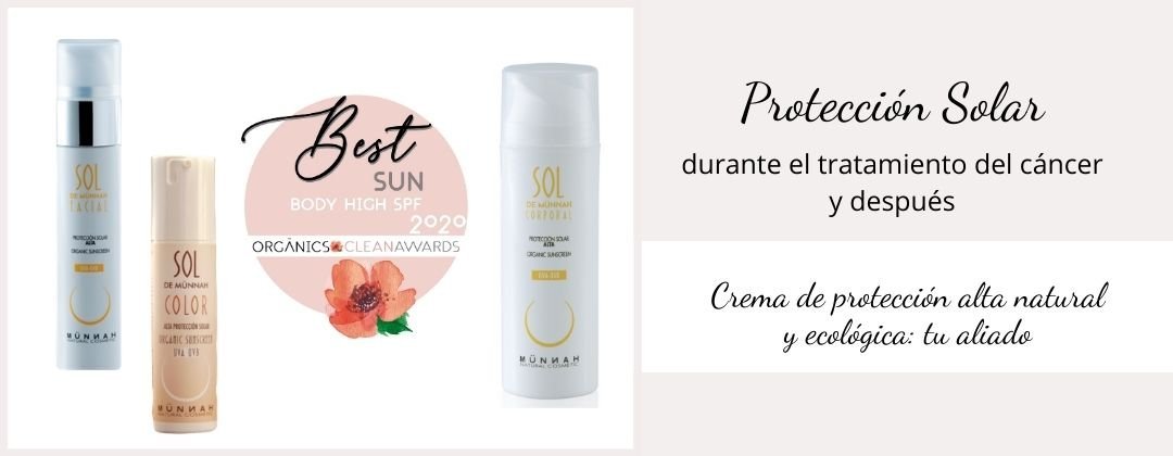 Protección solar ecológica para protegerte del sol durante el tratamiento para el cáncer.